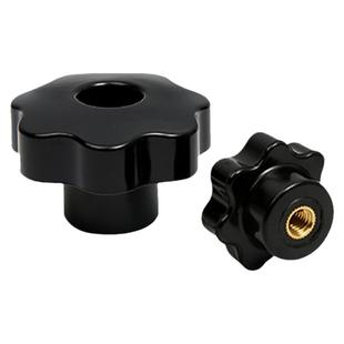 通孔梅花手柄螺母梅花手柄螺丝星形把手机床手轮胶木手柄把手梅花