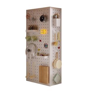 隐序定制厨房洞洞板燃气热水器遮挡罩天然气管道置物架遮丑柜装饰