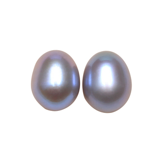 淡水真多麻色幻彩水滴形裸珠配对 散珠diy耳钉耳坠耳线 珍珠耳饰