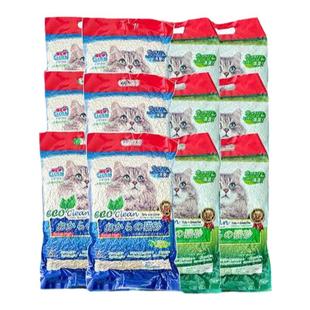 NEO天净艾可豆腐猫砂6L猫沙结团绿茶原味除臭低尘去味大颗粒2.8KG