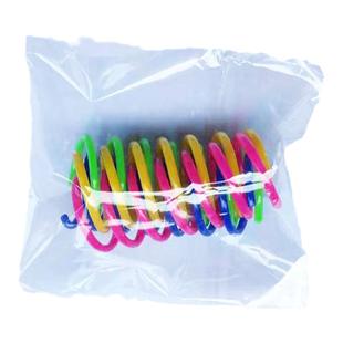 猫咪塑料弹簧自嗨玩具解闷逗猫神器跳动弹力互动玩具彩色逗猫弹簧