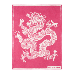 午观『龙在我中』半边绒盖毯针织办公室午睡毯子超软糯披肩毛毯