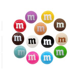 mkop洞洞鞋配饰diy鞋扣配件彩色M豆鞋花装饰花扣适配Cross/Crocs