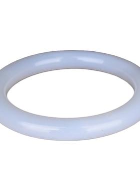 冰种和田白玉手镯玉镯子细款圆条