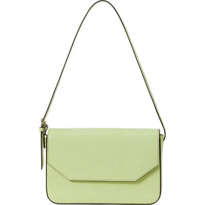 【礼物】MANU Atelier 女绿色皮革单肩包腋下包