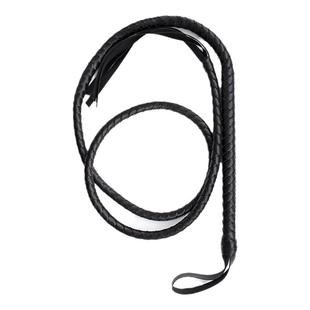 蛇鞭小皮鞭pp黑色马鞭子牧羊长皮鞭pu黑色cos骑士装备健身散鞭长