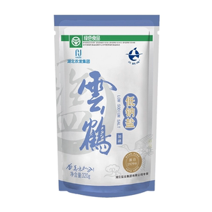 云鹤320g低钠食盐加碘低钠食用盐家用钾盐盐巴调味品长辈关怀
