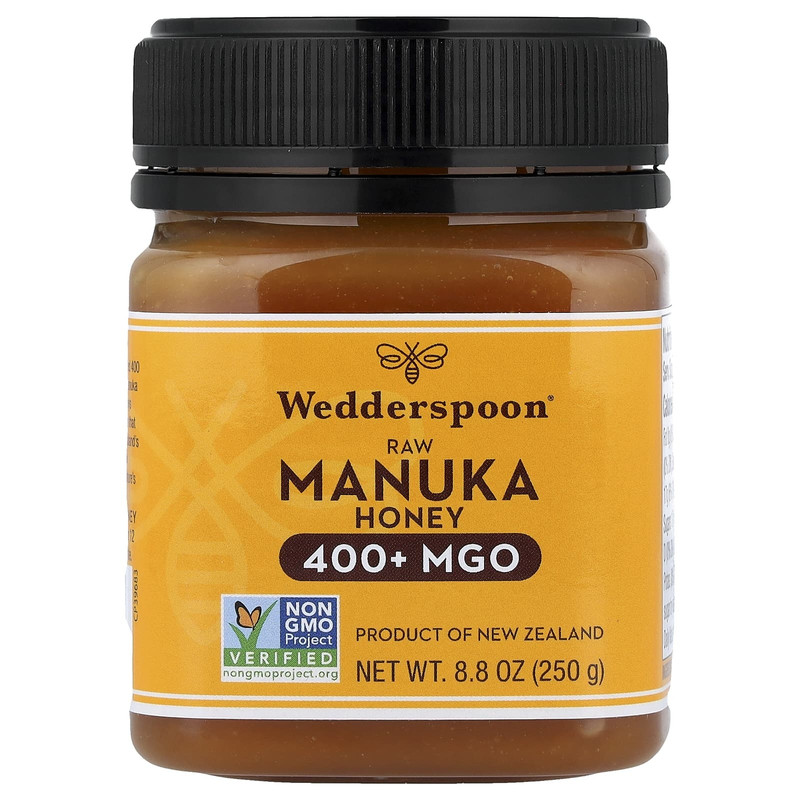 Wedderspoon,未加工麦卢卡蜂蜜,MGO 400+,8.8 oz(250 克)