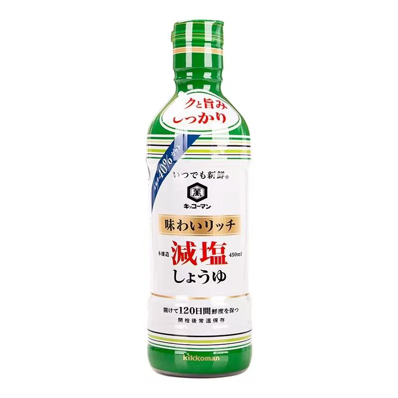 日本万字减盐酱油酿造酱油浓口酱油寿喜锅烹调刺身调味品原装进口