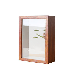 中空立体相框diy昆虫植物干花标本摆台节日礼物10寸8A4展示空画框