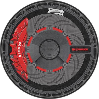 原创Bearbrick潮酷机车卡钳地毯