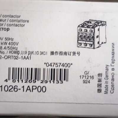 西门子3RT1026-1AP00接触器全新正品德国制造