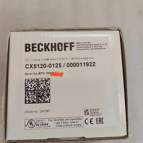 BECKHOFF倍福CX5120-0125 CPU模块，德国—议价
