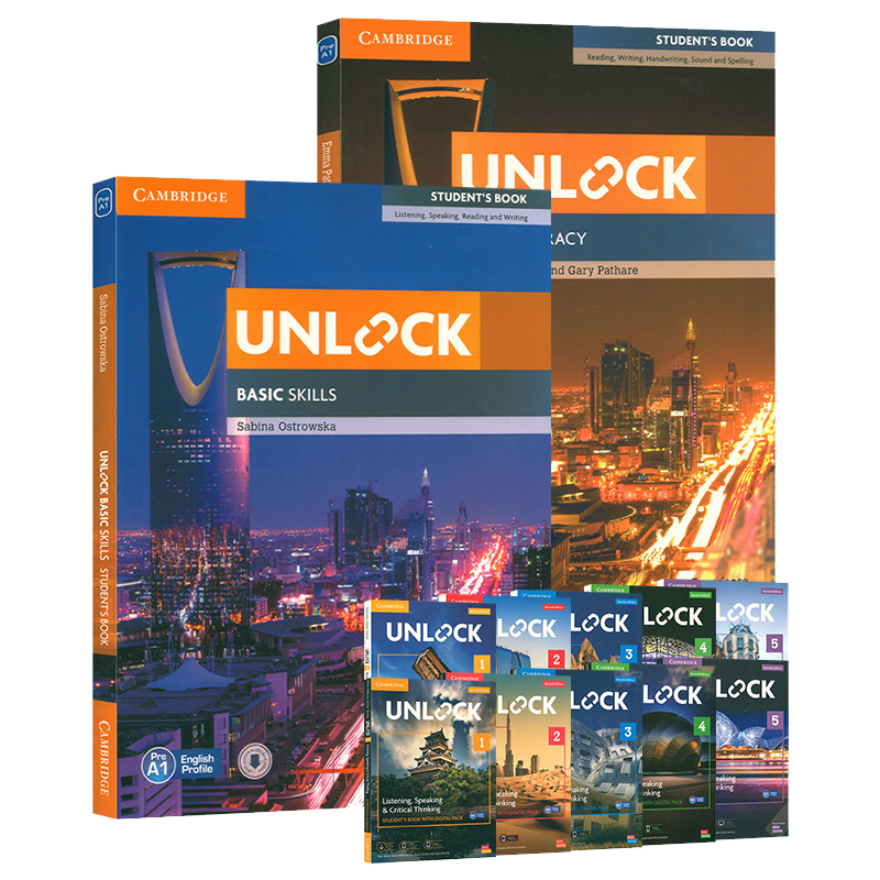原版进口剑桥初中英语教材unlock