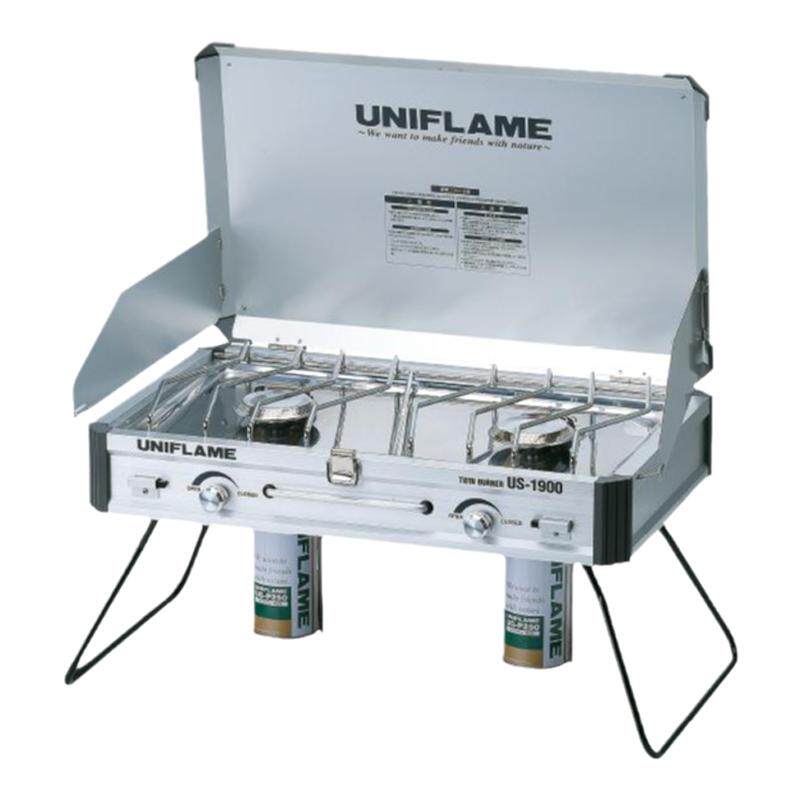 UNIFLAME户外US-1900可折叠便携双头炉