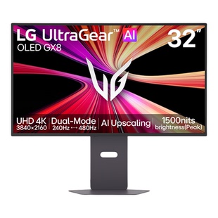LG32GX870B 4代WOLED显示器4K240hz双模AI游戏电竞电脑外接屏幕