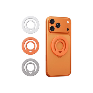 Magsafe双面磁吸支架手机指环扣硅胶车载导航支架磁力背贴吸附超薄便携旋转适用华为苹果17Pro16手机壳磁吸环