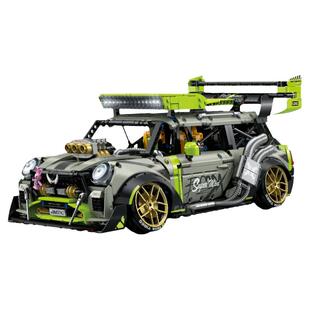 古励10632国产积木MINICOOPER漂移跑车益智拼装玩具模型礼物男孩