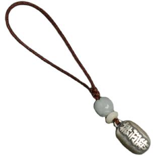 纯银3D硬999足银好运气纯银钥匙扣汽车挂件男女手机挂件U盘挂