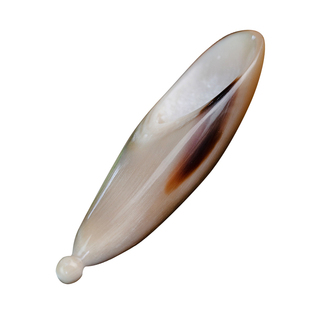 天然牦牛角迷你刮痧筒按摩板桶茶勺足底棒拨筋棒全身通用经络工具