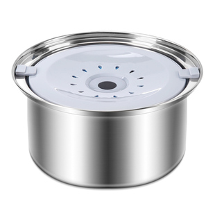 大型犬不锈钢漂浮盆不湿嘴悬浮水碗狗狗大容量饮水器金毛拉布拉多