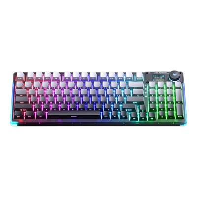 狼蛛F98ProV3透明三模机械键盘