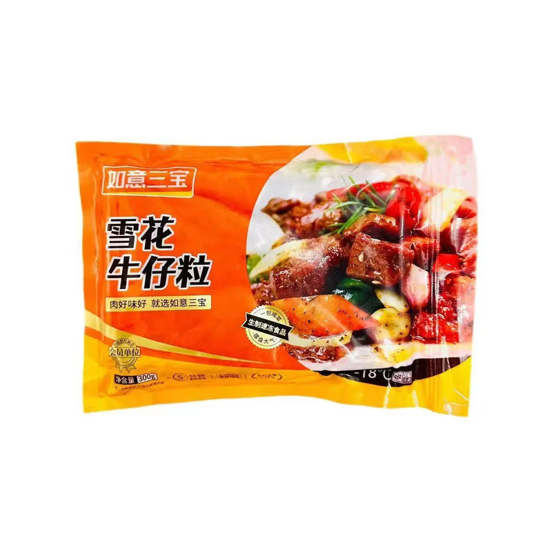 如意三宝雪花牛仔粒300g*30包