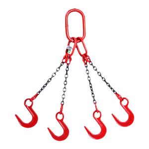 G80锰钢起重链条吊索具行车吊钩挂钩吊装铁链组合吊具四钩吊环
