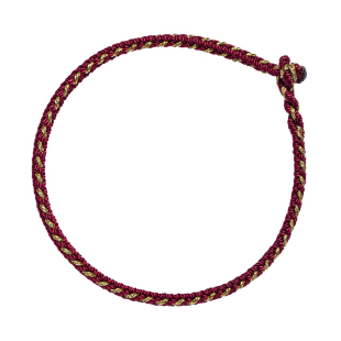 花素酒红好运手绳本命年红绳男女情侣手链手古法手工编织红色绳子