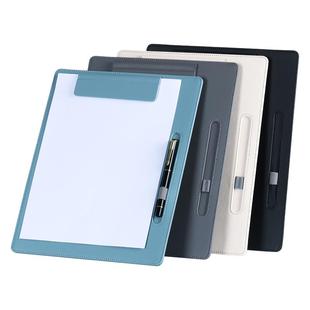 皮质板夹垫板文件夹板考试学生写字板垫板办公会议板夹文具垫纸板签字板餐厅桌面垫板硬板夹纸板会议夹定制