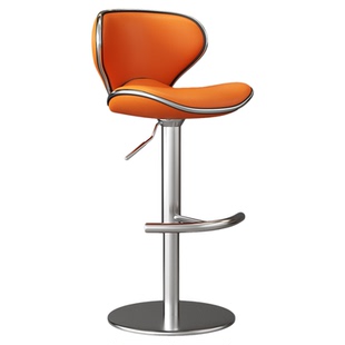 吧台椅可升降家用高脚凳子轻奢酒吧椅收银前台吧凳不锈钢吧台凳子