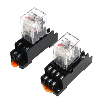 小型电磁中间继电器HH52PL53PL54PL62PL220V380V24V带灯带底座