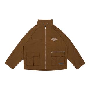 【周杰伦同款】PHANTACi范特西潮牌早秋新品工装风立领休闲夹克男