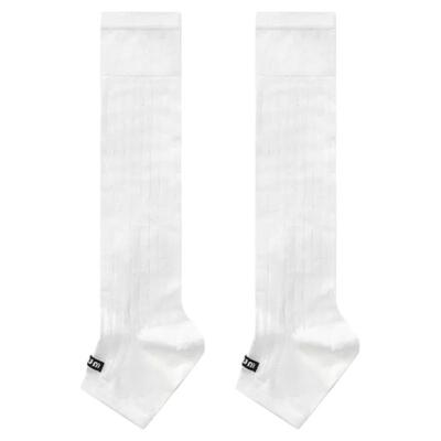 小腿显瘦棉质字母布标miu系袜套