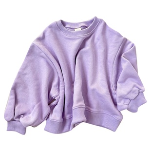 85Z 日本pippi lotta FW25儿童厚款卫衣长袖T恤上衣扎染风