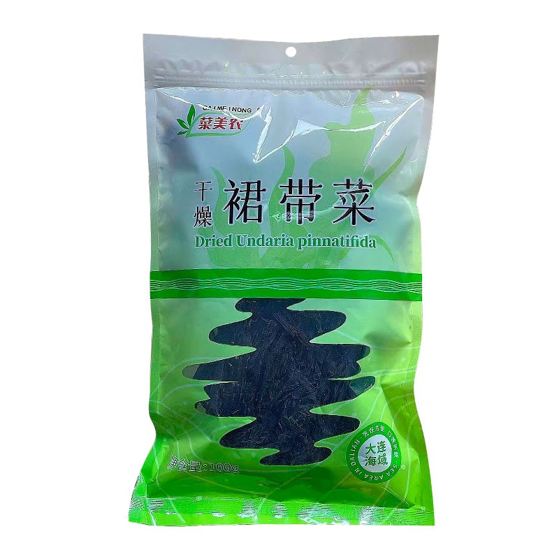 菜美农干裙带菜大连特产100g整颗海菜海藻凉拌煲汤火锅食材干货箱