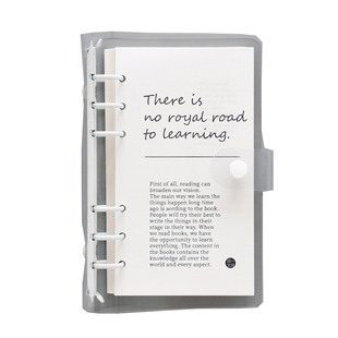 pvc手账本可拆卸笔记本a6本子随身手账活页外壳记事本高颜值日记本透明封面按扣手帐日记本