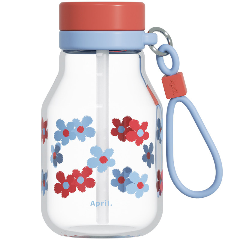 April玻璃吸管杯牛奶杯