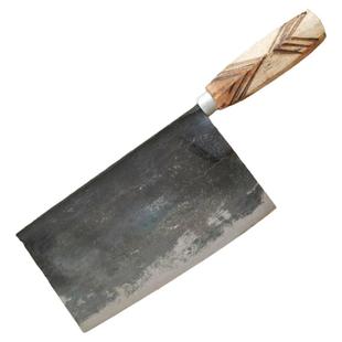 传统安钢家用易磨传统铁菜刀夹钢锋利切片土铁刀开刃专业手工锻打