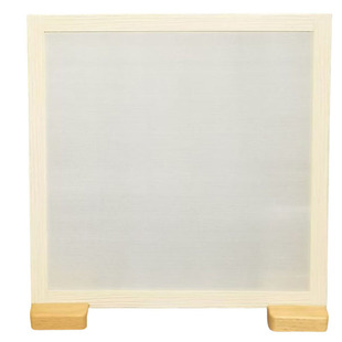 水墨清莲熟绢摆屏免绷绢空白画框挂扇方形工笔画没骨书法国风书画