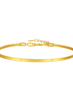 TSL/谢瑞麟5G黄金简约手镯手饰