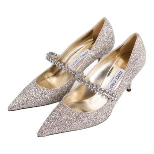 JIMMY CHOO 夏季新款女士潮流优雅婚鞋高跟鞋银泰百货 301574