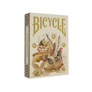 汇奇花切国风潮魔术花切收藏限量版瑞兽礼盒Bicycle单车扑克牌
