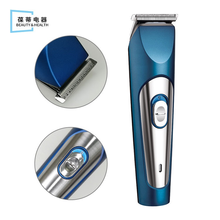 新款跨境电动金属理发器充电电推子雕刻头电自动男士剪油剃须推