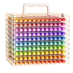 软头丙烯马克笔直液式儿童可水洗水彩笔套装幼儿园不透色可叠色小学生美术专用72色涂鸦笔24水性彩色笔绘画笔