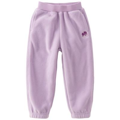 戴维贝拉儿童摇粒绒针织裤子