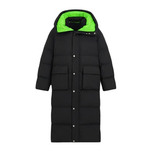 a02潮流印花2025冬季甜酷字母动物慵懒风带帽宽松版长款猫头棉服