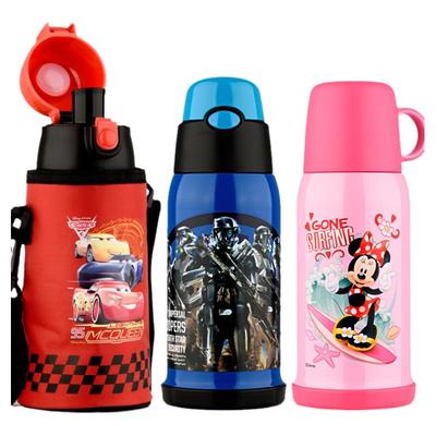 迪士尼麦昆带吸管三用宝宝保温杯