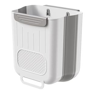 厨房垃圾桶挂式家用厨余分类可折叠橱柜门壁挂卫生间厕所收纳纸篓