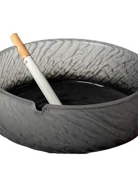 轻奢高级感防飞灰烟灰缸磨砂
